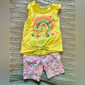 Tommy Bahama 3-4t Yellow Rainbow Kids Matching Set